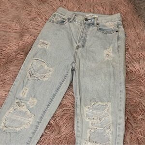 PacSun Light Blue Distressed Boyfriend Jeans